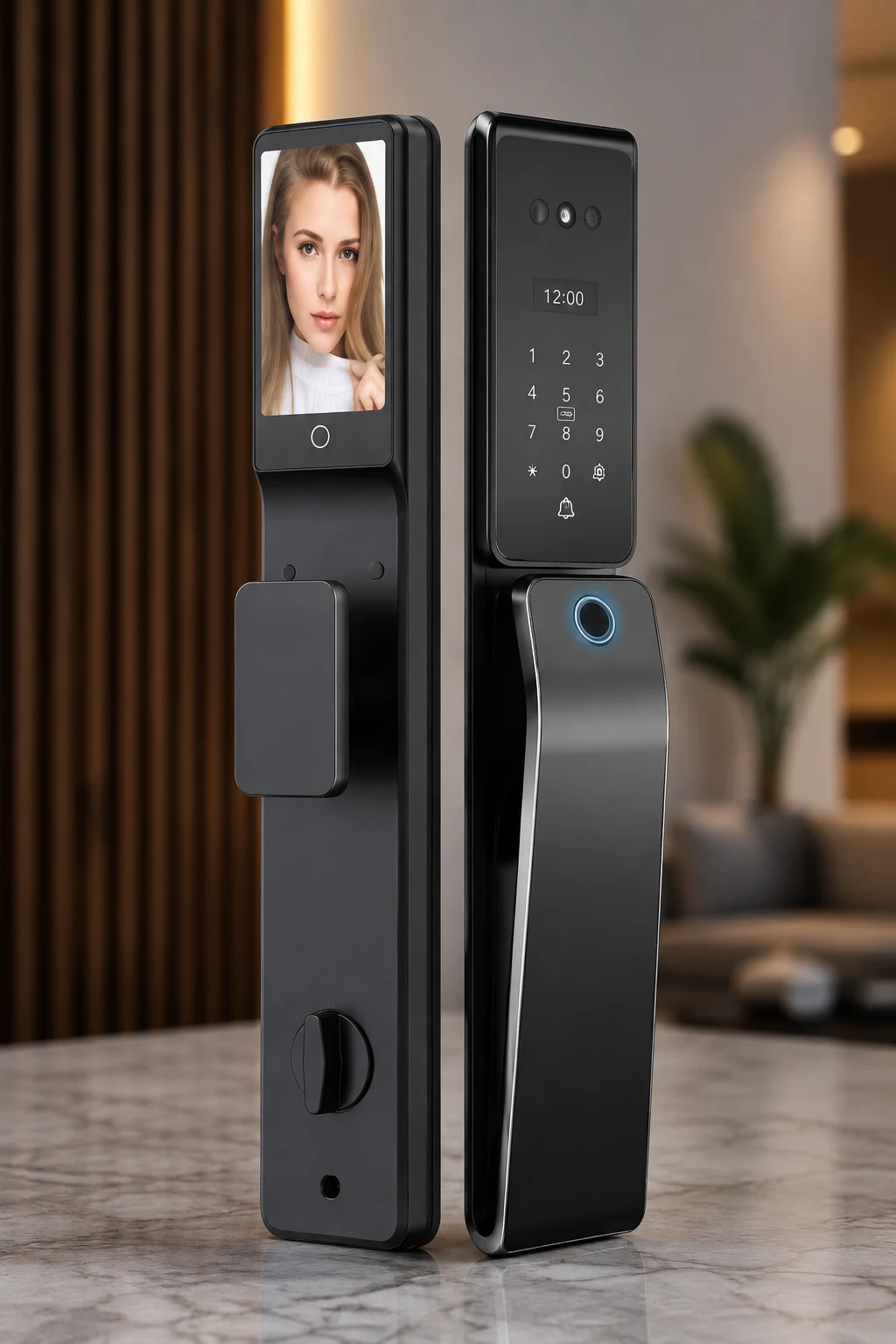 Premium Smart Face Recognition Door Lock – ButterFly BD