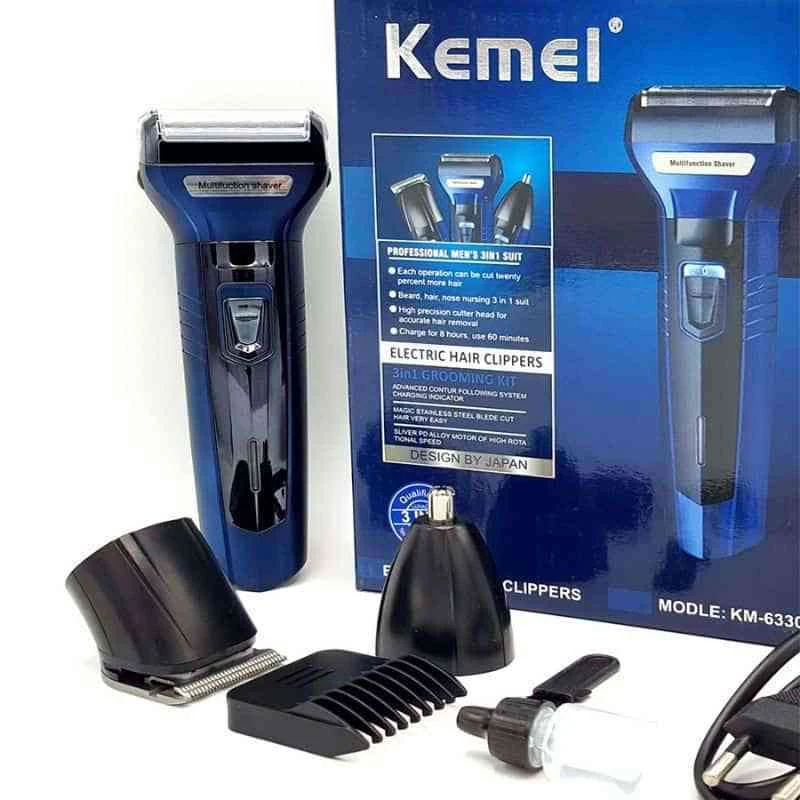 KEMEI 6330 Electric Rechargeable Hair Trimmer Hair Clipper চুল কাটা মেশিন – ButterFly BD