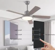 Smart One Fan Regulator & One Light Switch – ButterFly BD image 2